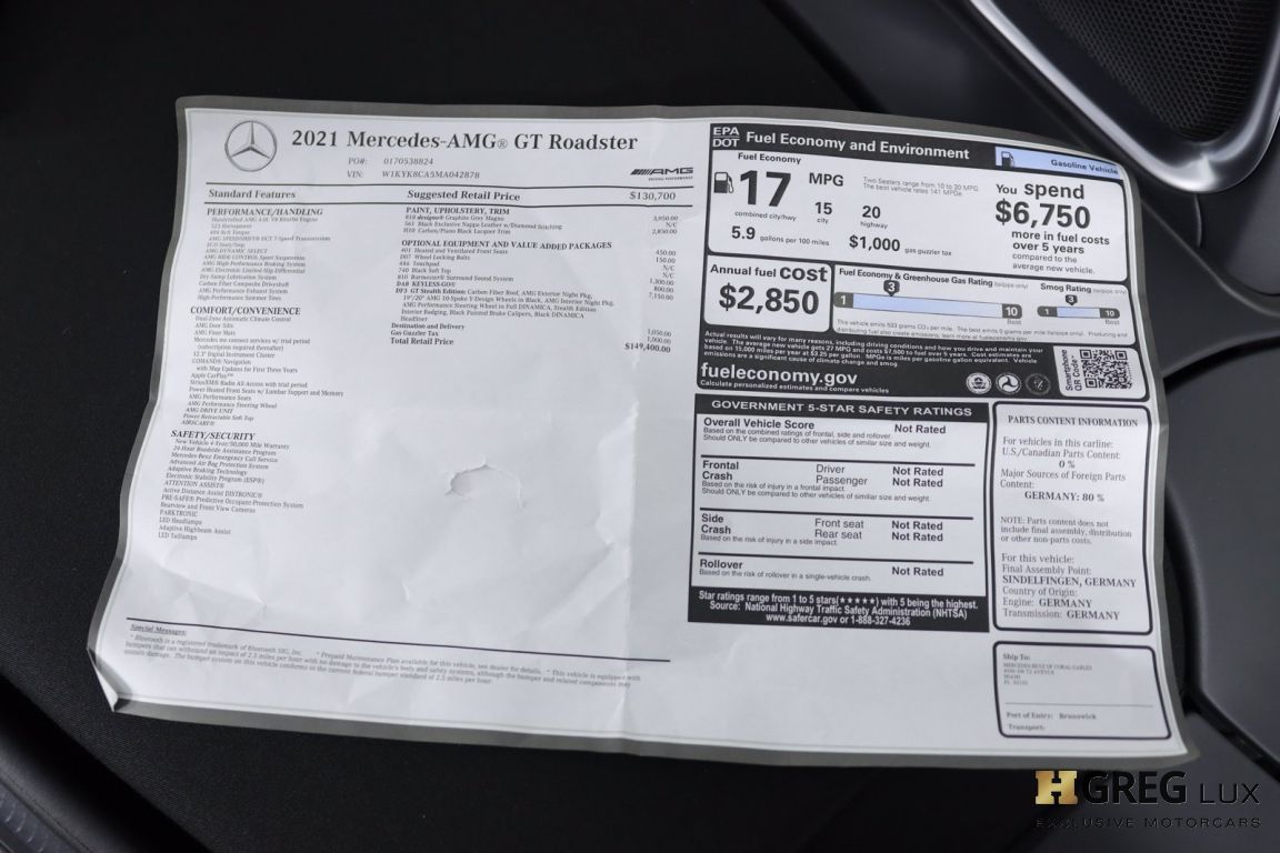2021 Mercedes Benz AMG GT Stealth Edition #48