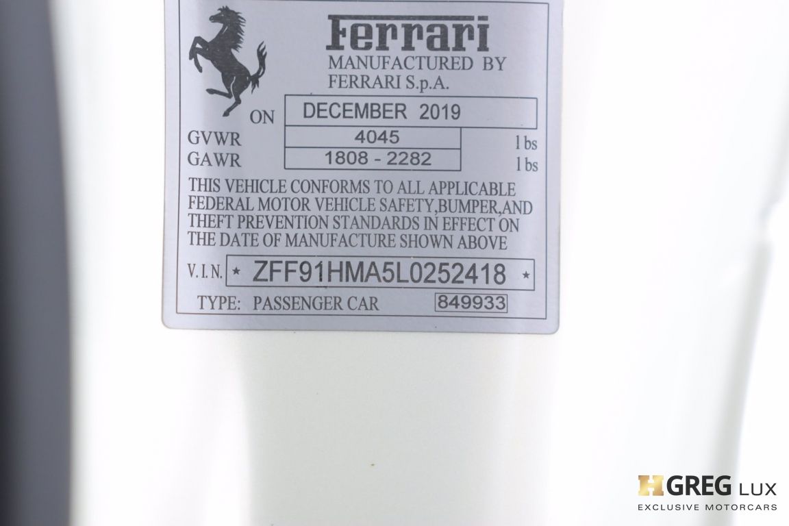 2020 Ferrari 488 Pista Spider  #47