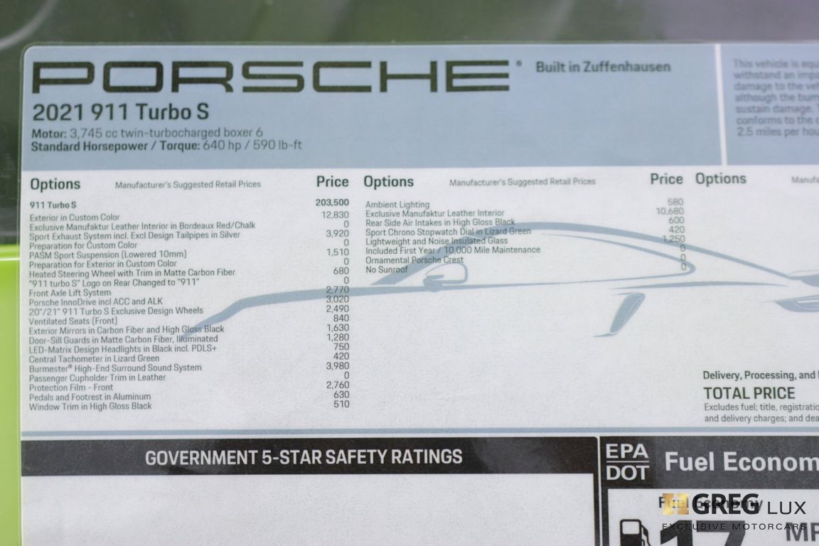 2021 Porsche 911 Turbo S #57